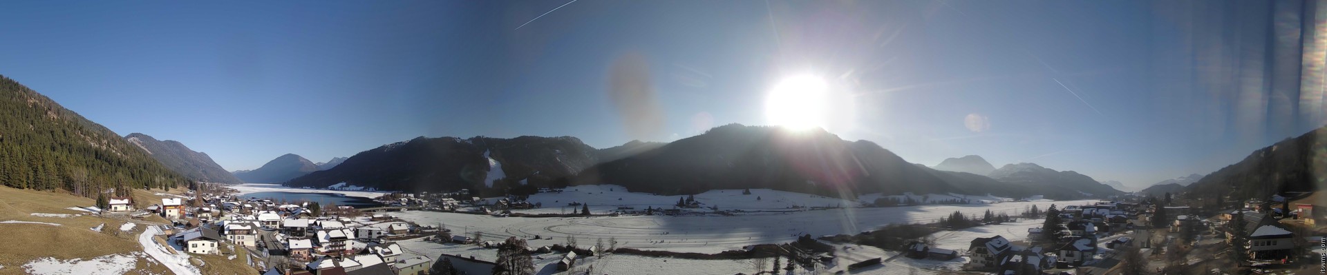 Archiv Foto Webcam Panoramablick auf den Weißensee in Kärnten