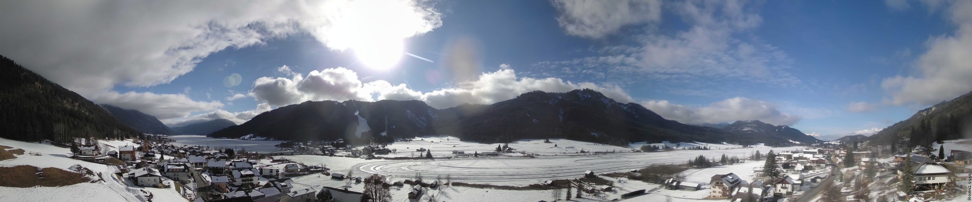 Archiv Foto Webcam Panoramablick auf den Weißensee in Kärnten
