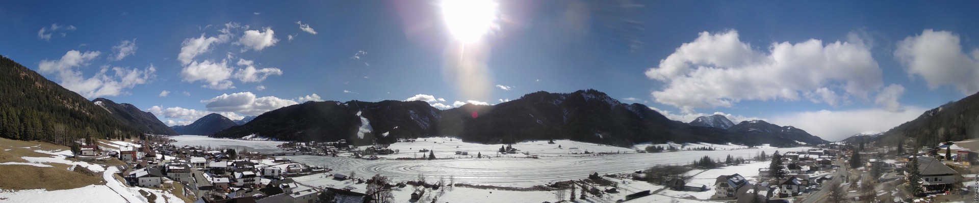 Archived image Webcam Weißensee lake (north of Hermagor)