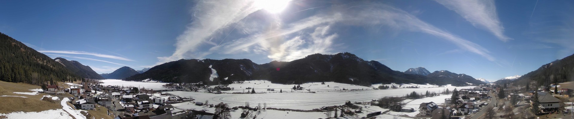 Archived image Webcam Weißensee lake (north of Hermagor)