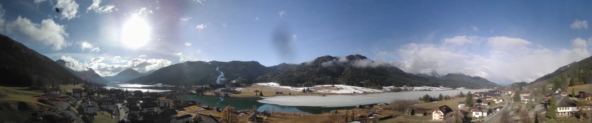 Archiv Foto Webcam Panoramablick auf den Weißensee in Kärnten