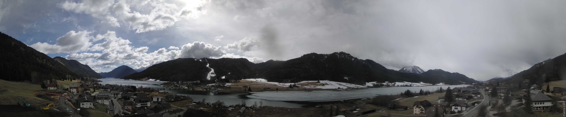 Archiv Foto Webcam Panoramablick auf den Weißensee in Kärnten