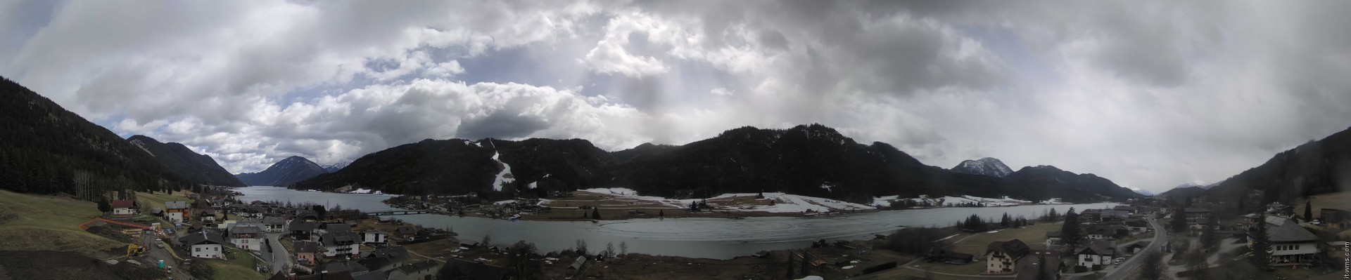 Archiv Foto Webcam Panoramablick auf den Weißensee in Kärnten