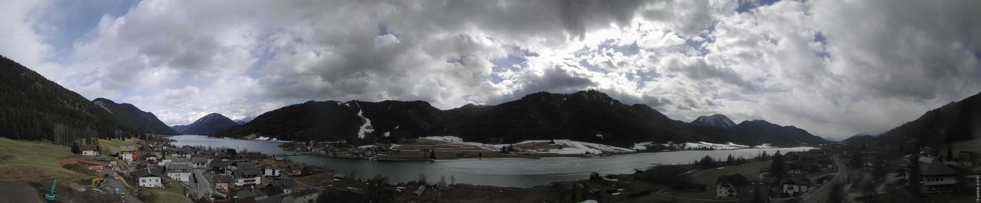 Archiv Foto Webcam Panoramablick auf den Weißensee in Kärnten