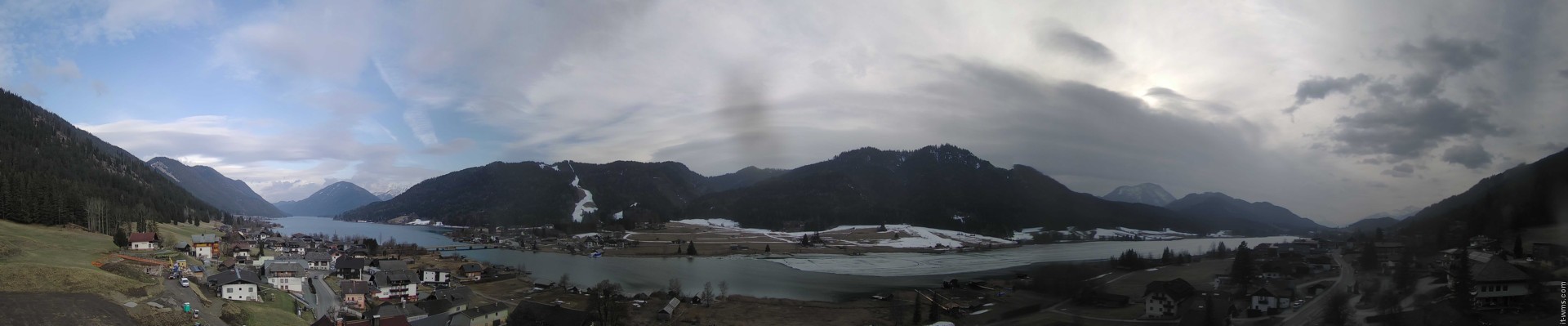 Archiv Foto Webcam Panoramablick auf den Weißensee in Kärnten