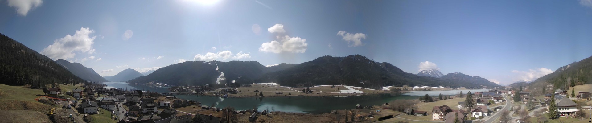 Archiv Foto Webcam Panoramablick auf den Weißensee in Kärnten