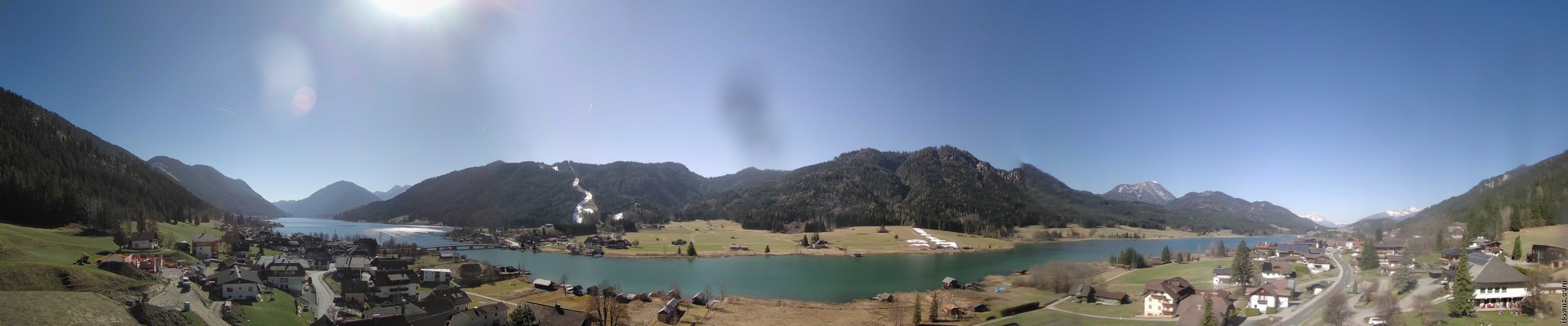 Archiv Foto Webcam Panoramablick auf den Weißensee in Kärnten