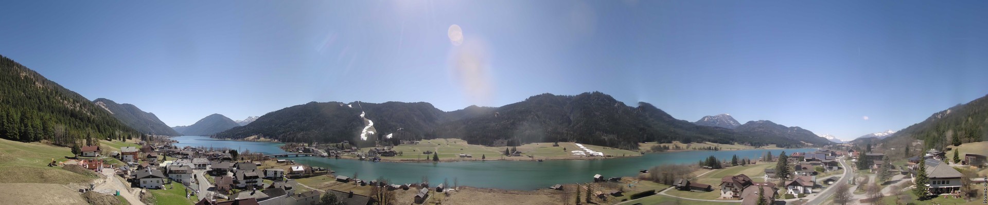 Archiv Foto Webcam Panoramablick auf den Weißensee in Kärnten