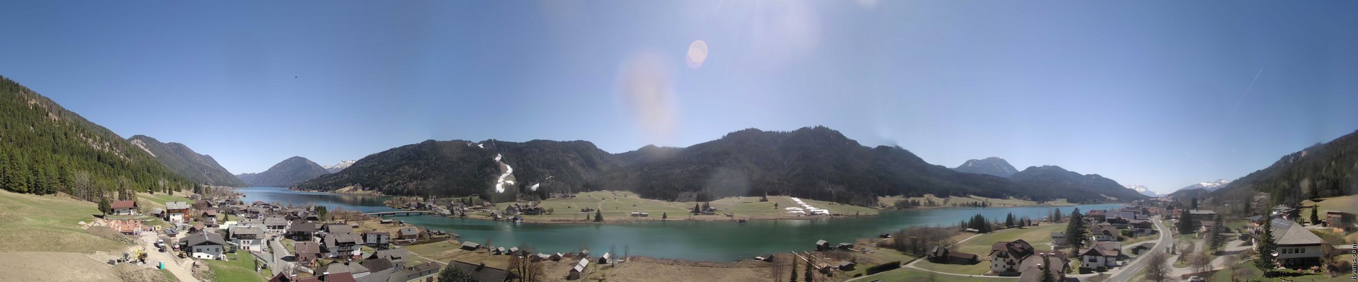 Archiv Foto Webcam Panoramablick auf den Weißensee in Kärnten