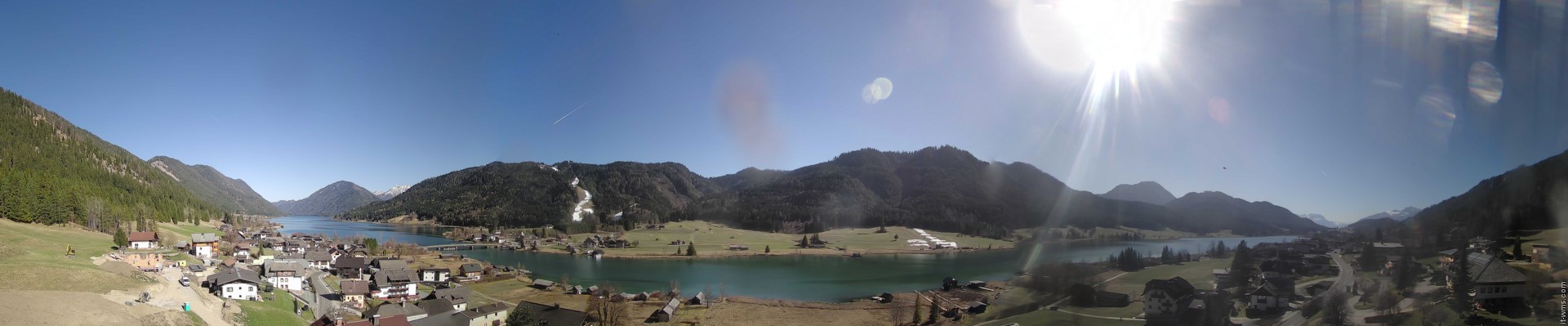 Archiv Foto Webcam Panoramablick auf den Weißensee in Kärnten