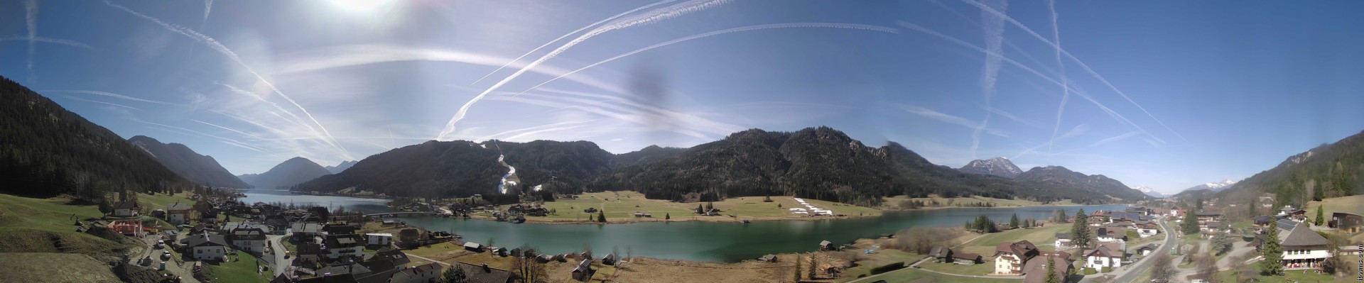 Archiv Foto Webcam Panoramablick auf den Weißensee in Kärnten