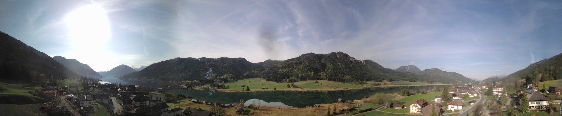 Archiv Foto Webcam Panoramablick auf den Weißensee in Kärnten