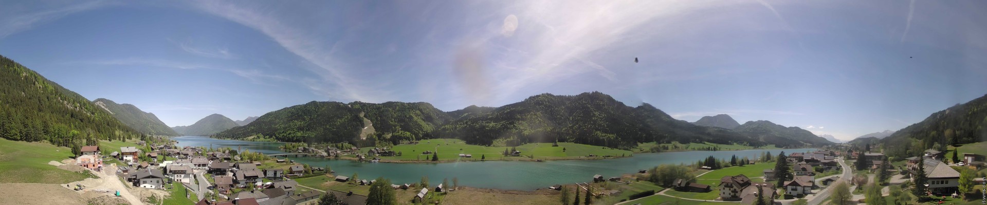 Archived image Webcam Weißensee lake (north of Hermagor)