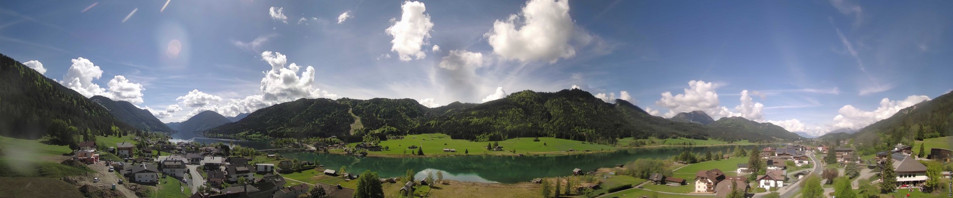 Archiv Foto Webcam Panoramablick auf den Weißensee in Kärnten