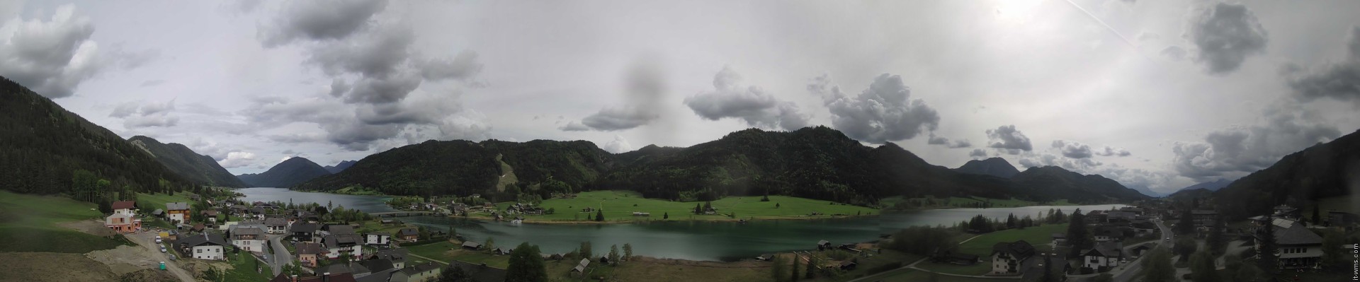 Archiv Foto Webcam Panoramablick auf den Weißensee in Kärnten