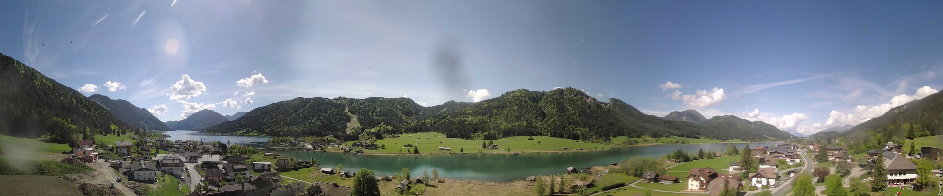 Archiv Foto Webcam Panoramablick auf den Weißensee in Kärnten