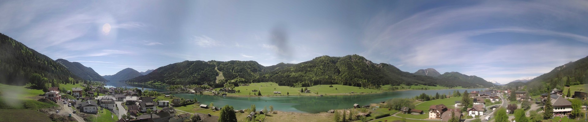 Archiv Foto Webcam Panoramablick auf den Weißensee in Kärnten