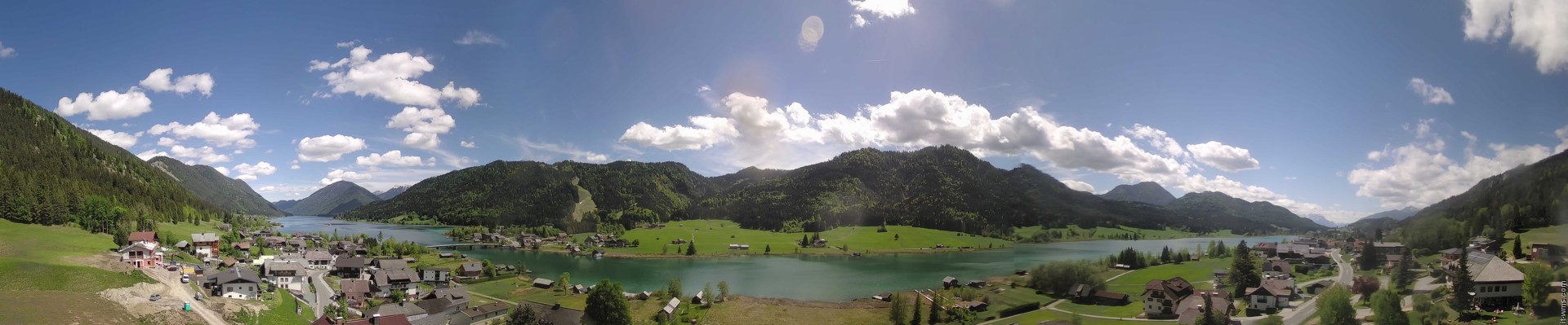 Archiv Foto Webcam Panoramablick auf den Weißensee in Kärnten