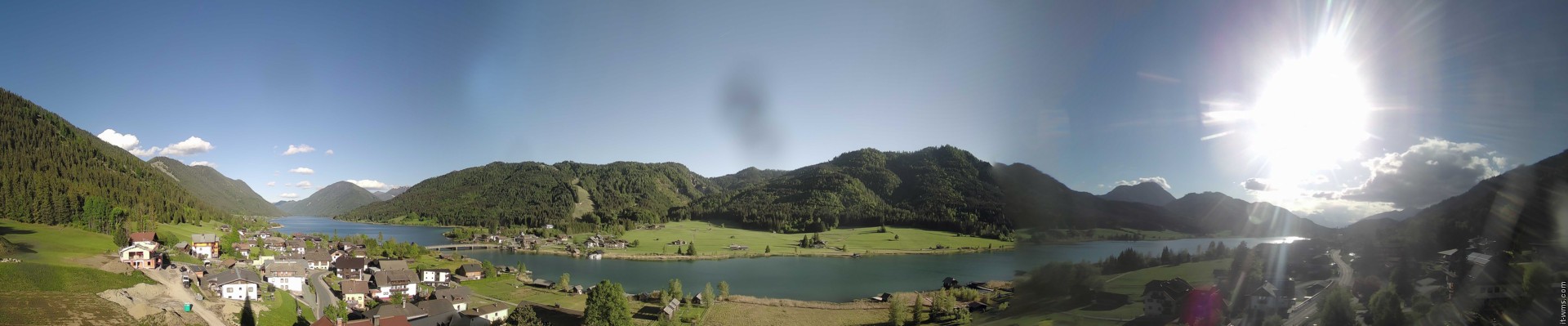 Archiv Foto Webcam Panoramablick auf den Weißensee in Kärnten
