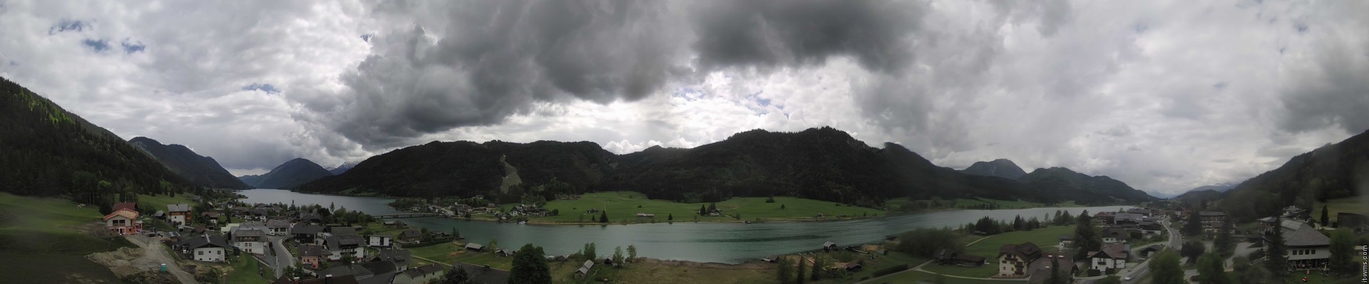 Archiv Foto Webcam Panoramablick auf den Weißensee in Kärnten