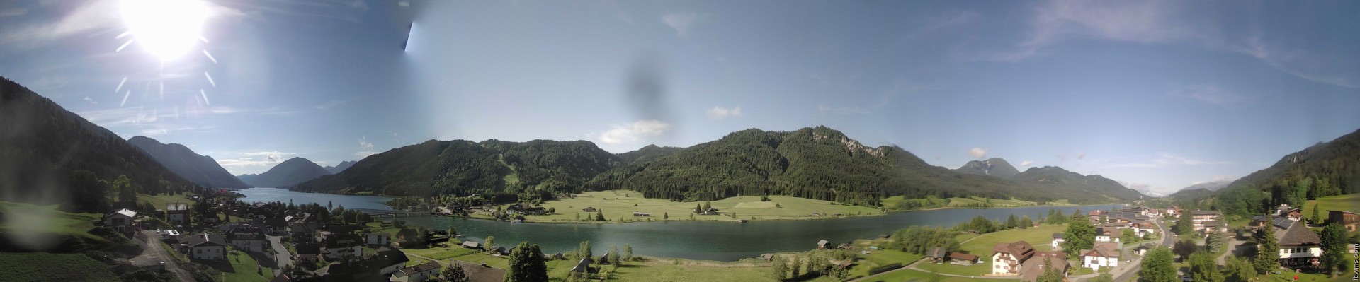 Archiv Foto Webcam Panoramablick auf den Weißensee in Kärnten