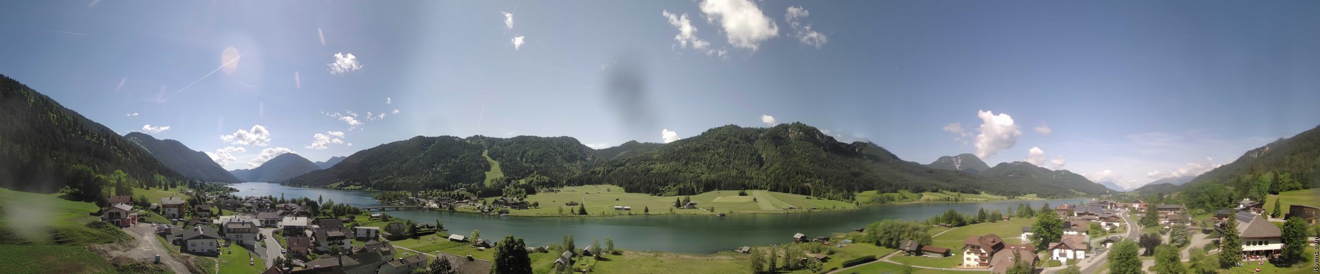 Archiv Foto Webcam Panoramablick auf den Weißensee in Kärnten