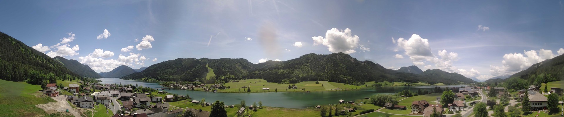Archiv Foto Webcam Panoramablick auf den Weißensee in Kärnten