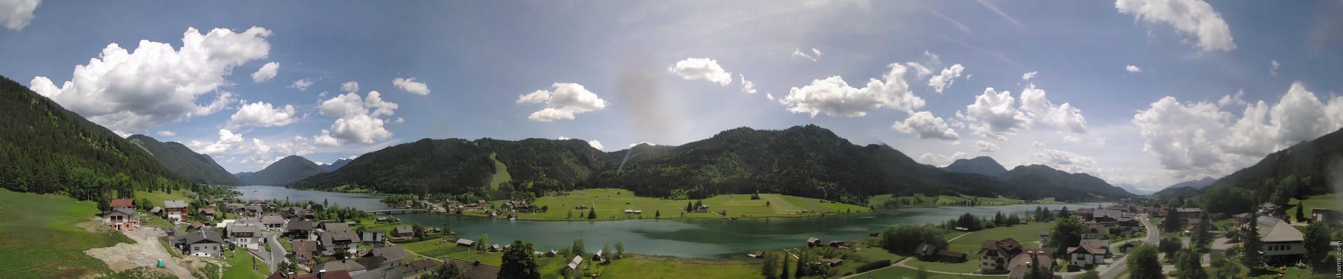 Archiv Foto Webcam Panoramablick auf den Weißensee in Kärnten