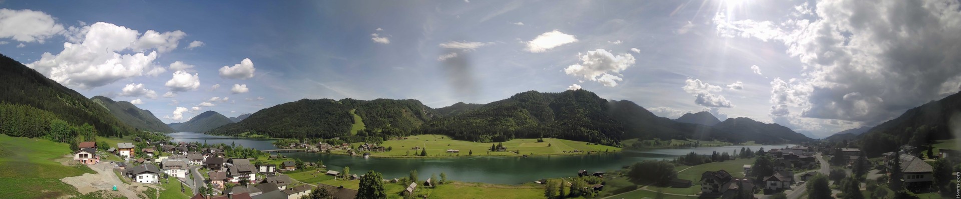 Archiv Foto Webcam Panoramablick auf den Weißensee in Kärnten