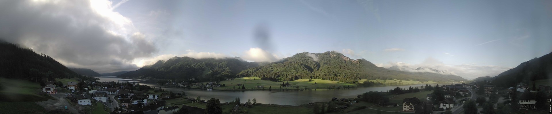Archiv Foto Webcam Panoramablick auf den Weißensee in Kärnten