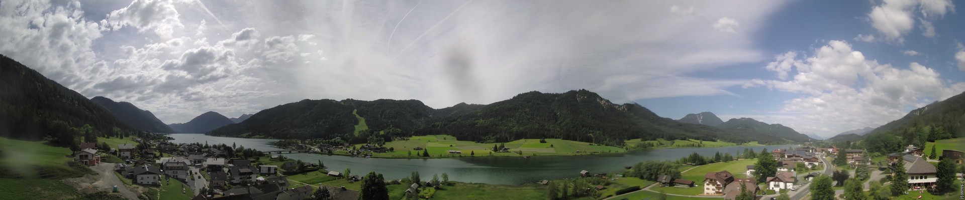 Archiv Foto Webcam Panoramablick auf den Weißensee in Kärnten