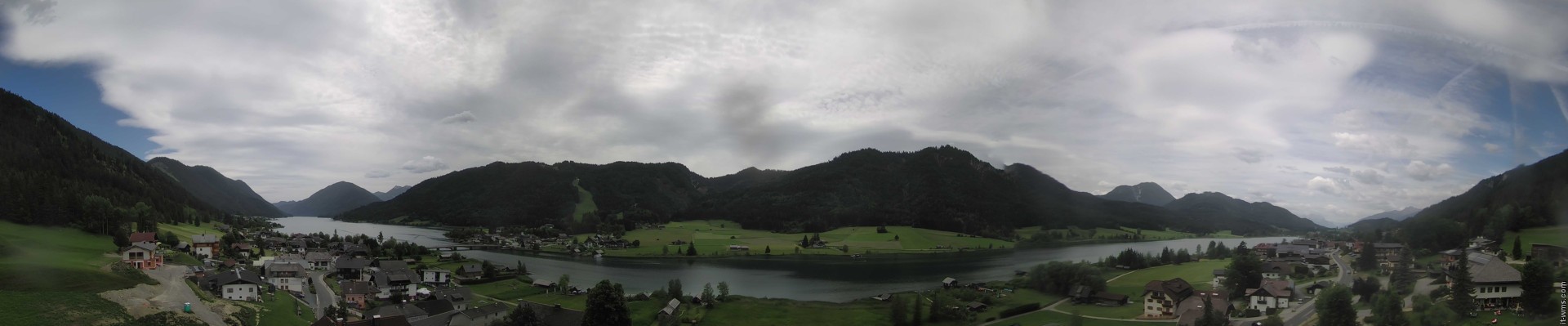 Archiv Foto Webcam Panoramablick auf den Weißensee in Kärnten