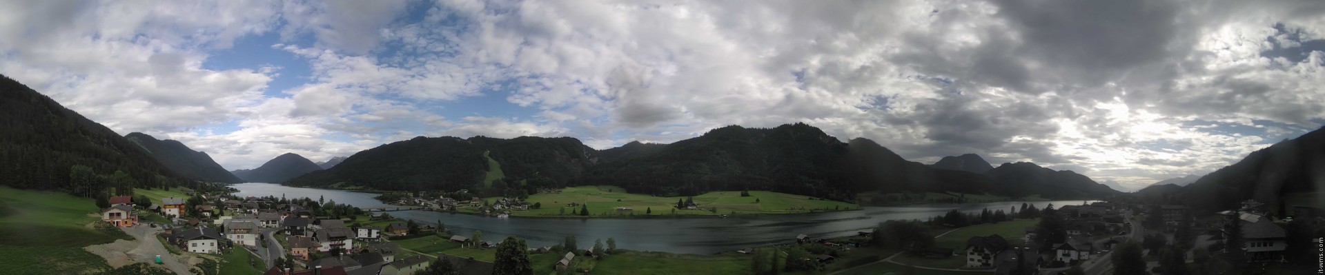 Archiv Foto Webcam Panoramablick auf den Weißensee in Kärnten