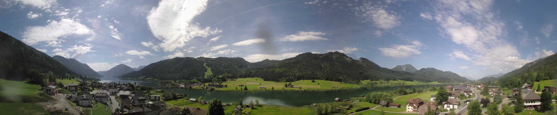 Archiv Foto Webcam Panoramablick auf den Weißensee in Kärnten