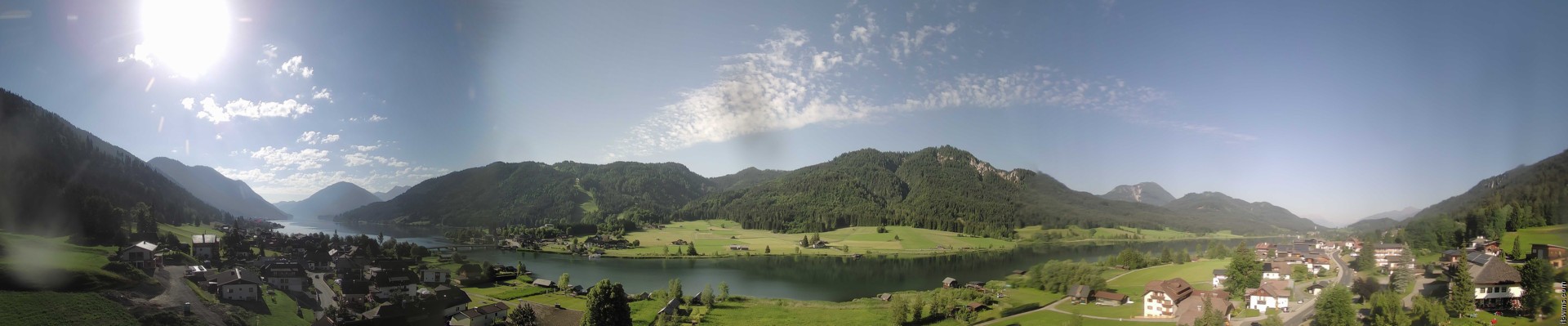 Archiv Foto Webcam Panoramablick auf den Weißensee in Kärnten