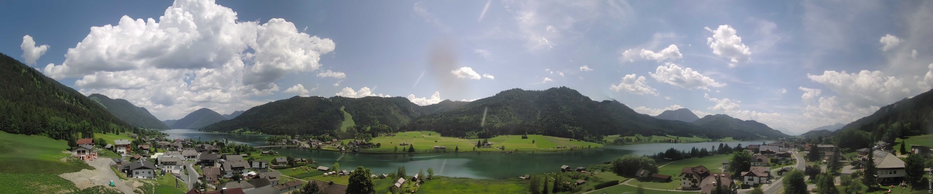 Archiv Foto Webcam Panoramablick auf den Weißensee in Kärnten