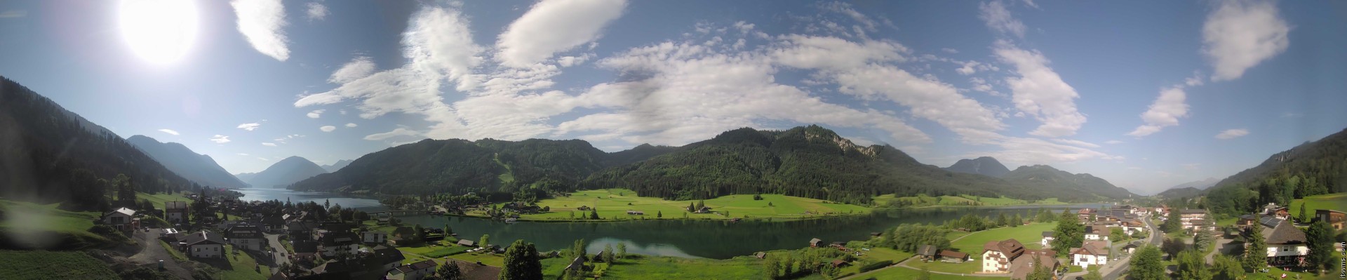 Archiv Foto Webcam Panoramablick auf den Weißensee in Kärnten