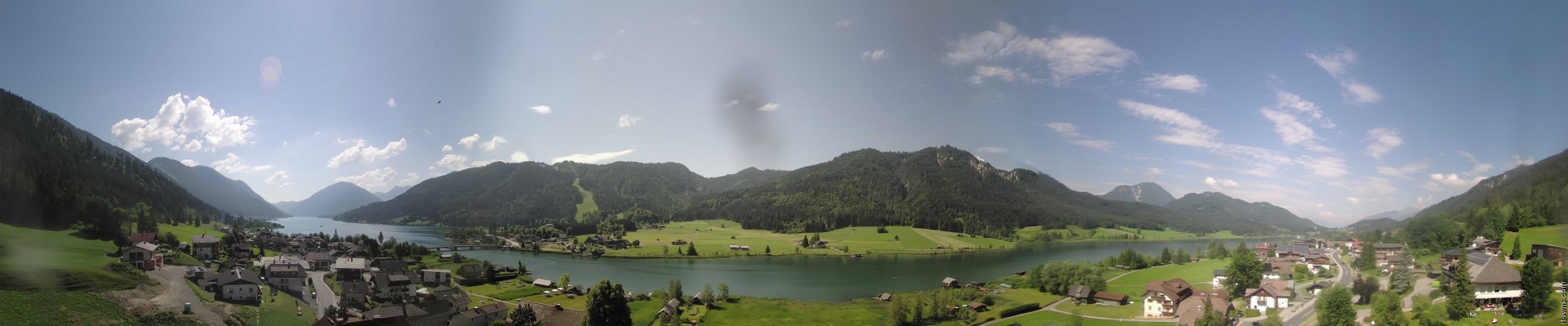 Archiv Foto Webcam Panoramablick auf den Weißensee in Kärnten