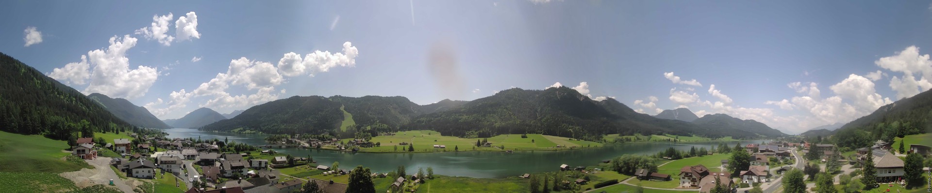 Archiv Foto Webcam Panoramablick auf den Weißensee in Kärnten