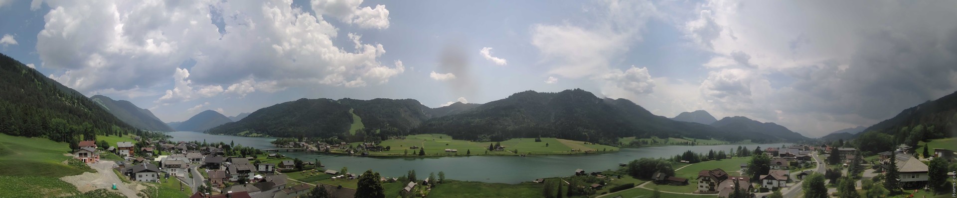 Archiv Foto Webcam Panoramablick auf den Weißensee in Kärnten