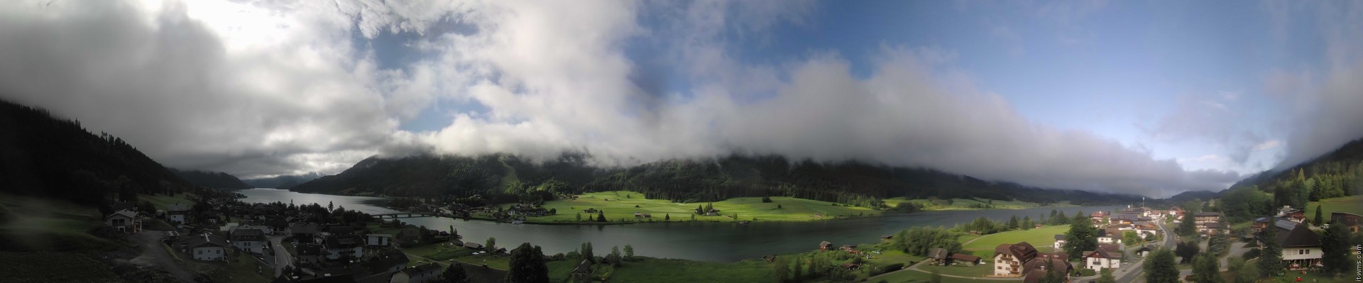 Archiv Foto Webcam Panoramablick auf den Weißensee in Kärnten