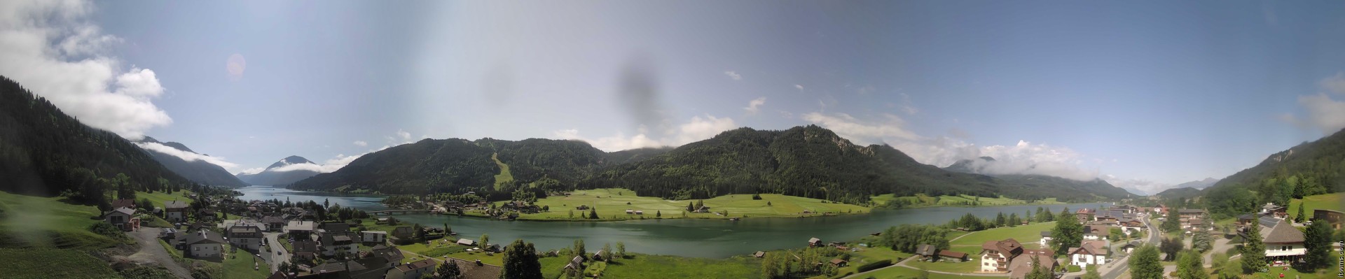 Archiv Foto Webcam Panoramablick auf den Weißensee in Kärnten