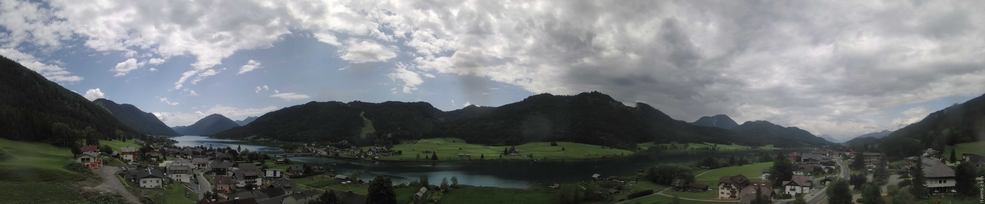 Archiv Foto Webcam Panoramablick auf den Weißensee in Kärnten