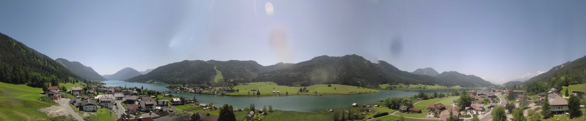 Archiv Foto Webcam Panoramablick auf den Weißensee in Kärnten