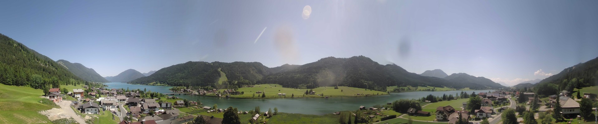 Archiv Foto Webcam Panoramablick auf den Weißensee in Kärnten