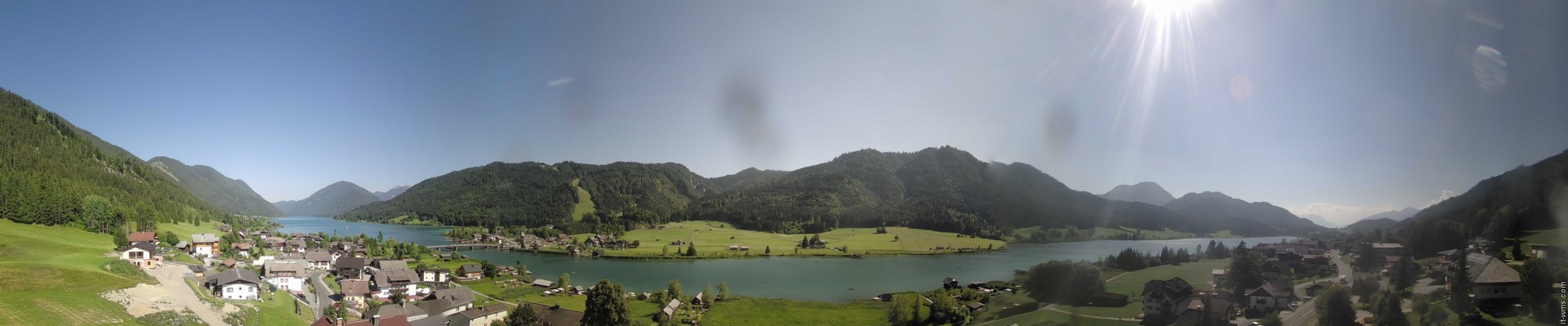 Archiv Foto Webcam Panoramablick auf den Weißensee in Kärnten
