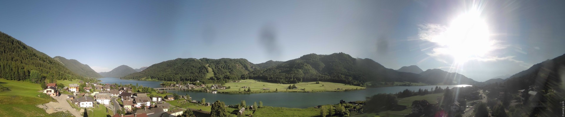 Archiv Foto Webcam Panoramablick auf den Weißensee in Kärnten