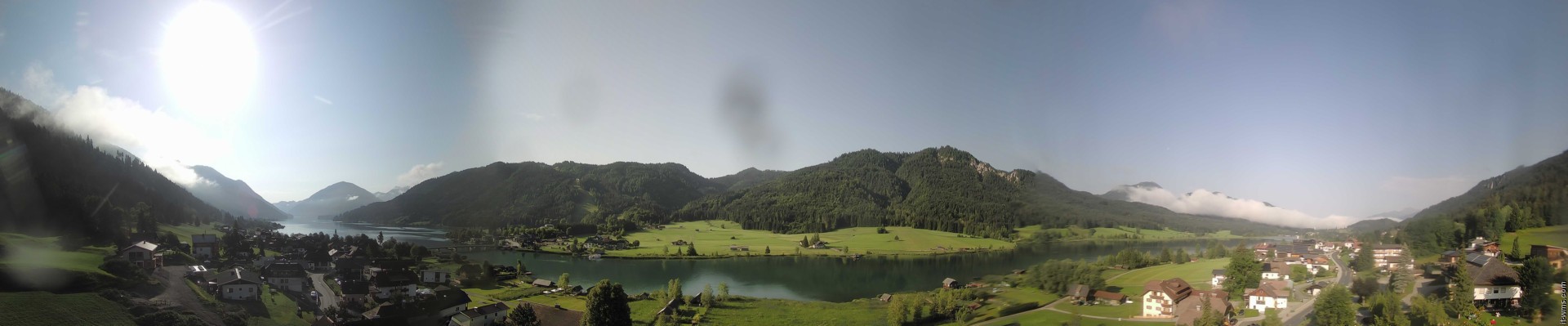 Archiv Foto Webcam Panoramablick auf den Weißensee in Kärnten