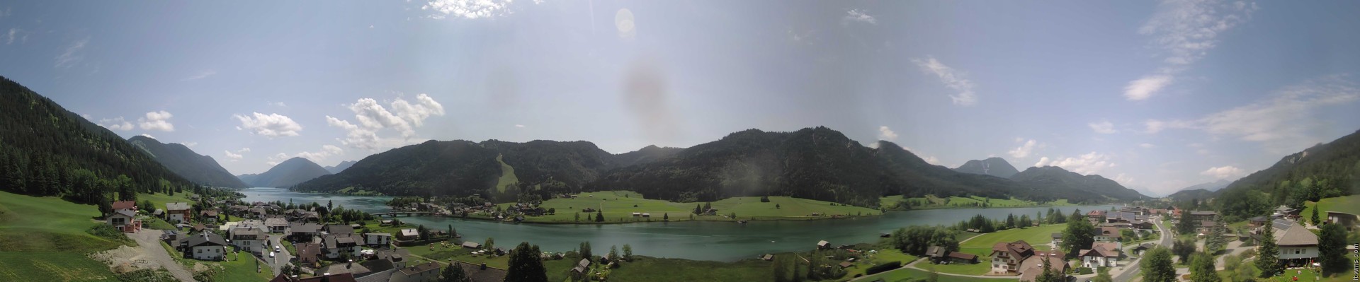 Archiv Foto Webcam Panoramablick auf den Weißensee in Kärnten