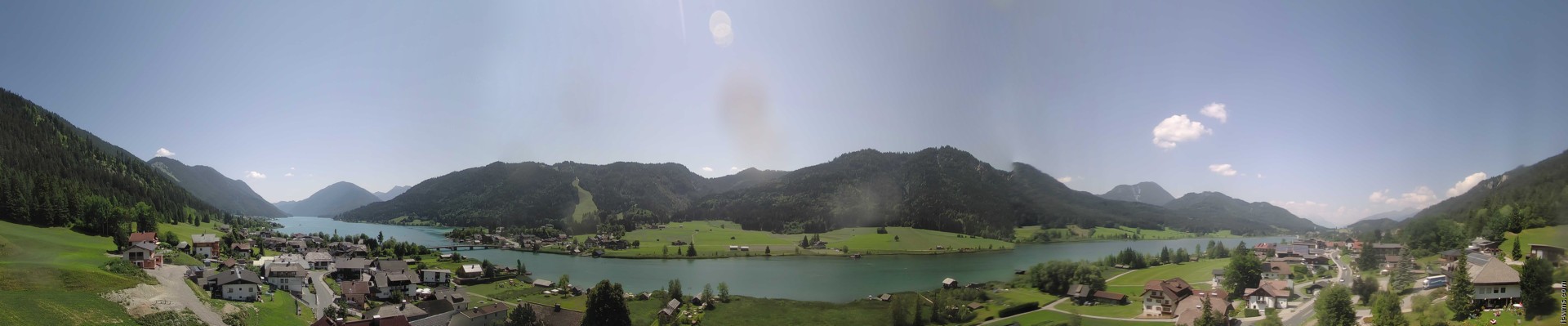 Archiv Foto Webcam Panoramablick auf den Weißensee in Kärnten